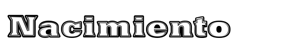 Nacimiento font preview